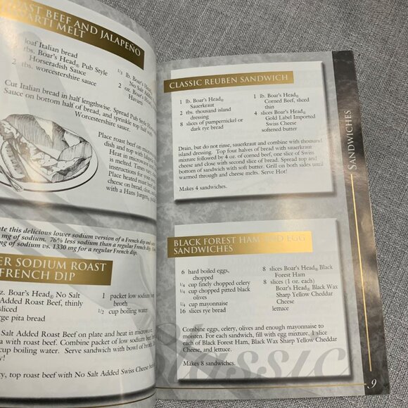 Vintage Boars Head Classic Recipes Cookbook 1991 Edition - Picture 8 of 8